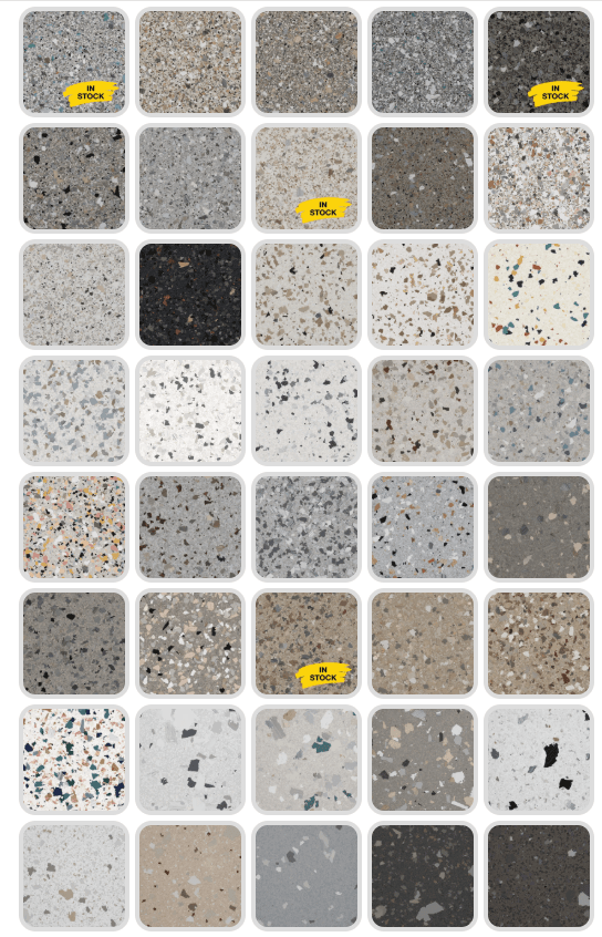 Epoxy Floor Flakes - Hybrid Stone Collection - 3
