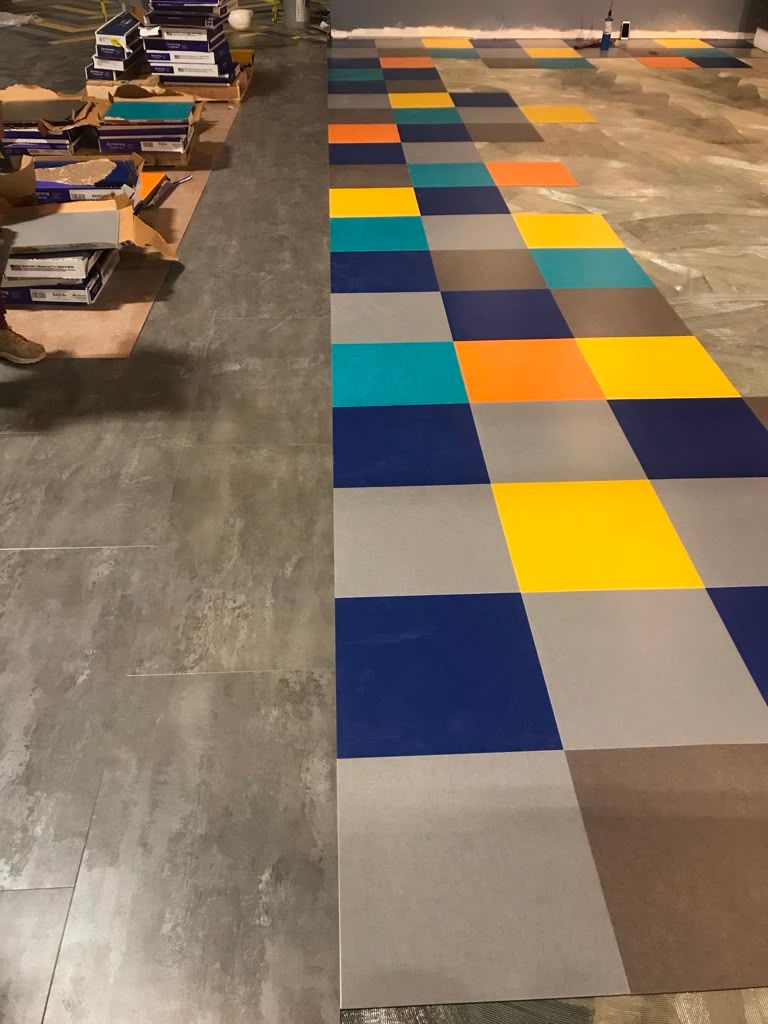 LVT & Vinyl Plank flooring installation project
